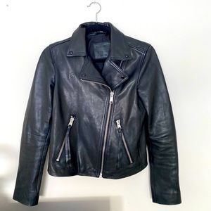 All Saints Dalby Leather Jacket